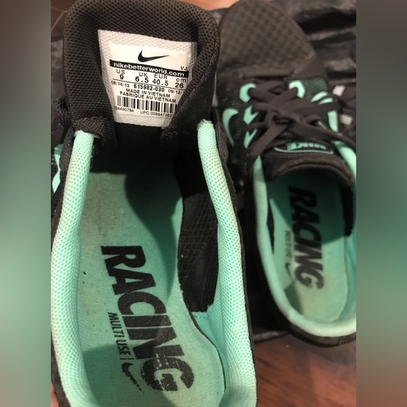 Nike Rival MD Dark Charcoal & Sea Foam Track Spikes w/ Tool + Extra Spikes - 9 - Picture 11 of 13